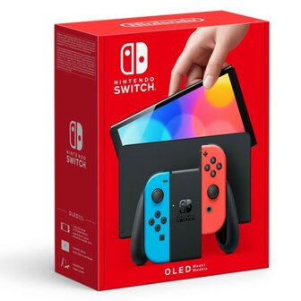 Nintendo Switch OLED - Red/Blue&nbsp;[Complete]