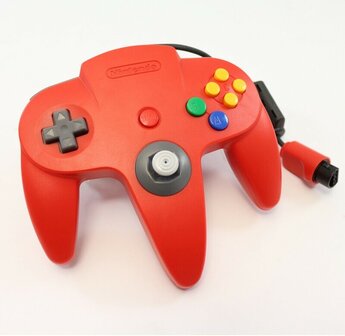 Originele Nintendo 64 Controller Red - Gamecube Stijl Pookje (Kopie)