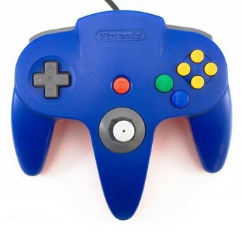 Originele Nintendo 64 Controller Blue - Gamecube Stijl Pookje