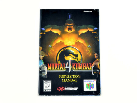 Mortal Kombat 4 (NTSC) - Manual