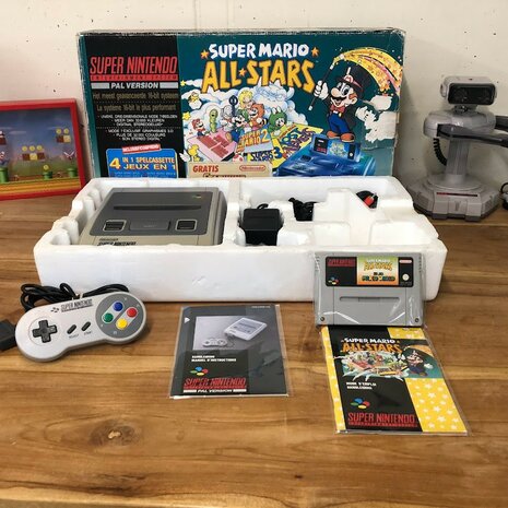 super nintendo mario all stars console