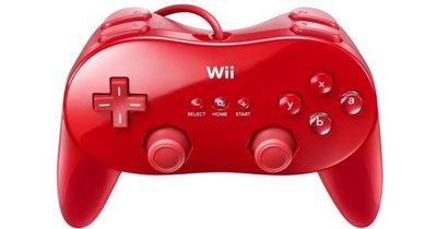 Nintendo Wii Classic Controller - Red