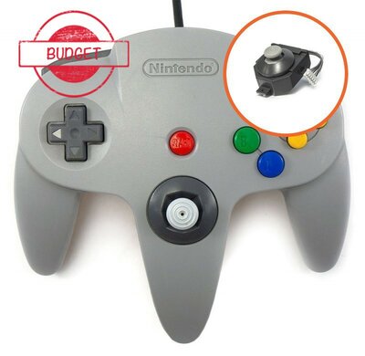 Originele Nintendo 64 Controller Grey - Gamecube Stijl Pookje - Budget