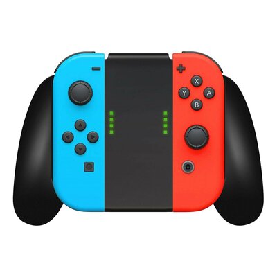 Nieuwe Wireless Controllers + Handgrip voor de Nintendo Switch - Rood/Blauw