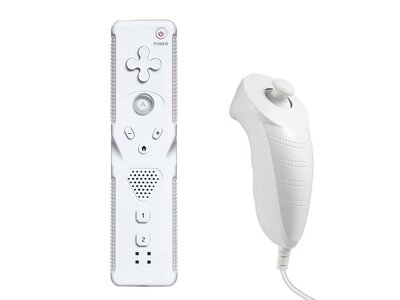 Fernbedienung + Nunchuck Weiß für Nintendo Wii (Neu)